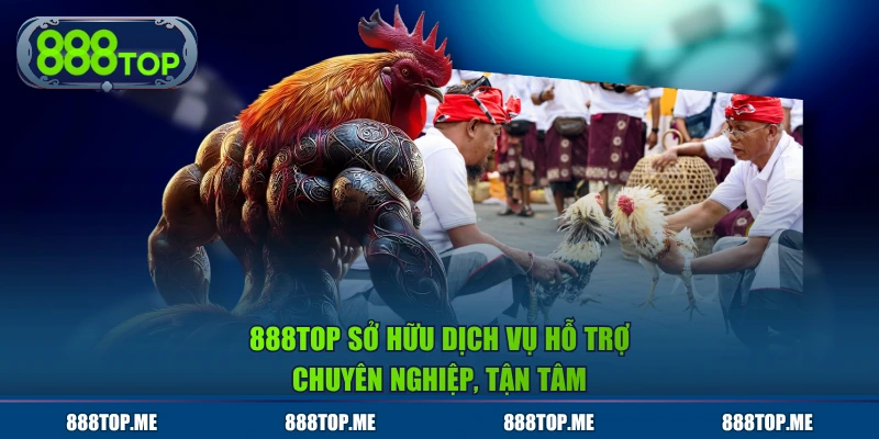 888TOP sở hữu dịch vụ hỗ trợ chuyên nghiệp, tận tâm